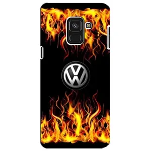 Чехол "Фольксваген" для Samsung A8 Plus, A730F (Огненный Лого)
