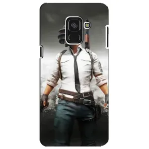 Чохол з картинкою "Герой Pubg" на Samsung A8 Plus,  A730F (Пабг)