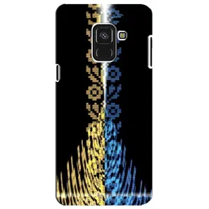 Силиконовый Чехол на Samsung A8 Plus, A730F (Патриотическая вышиванка)