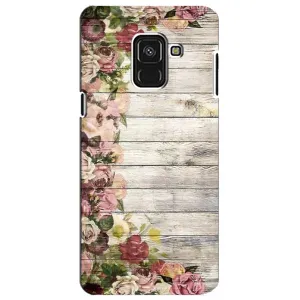 Чехлы с тематикой "ЦВЕТЫ" на Samsung A8 Plus, A730F (Плетущиеся цветы)