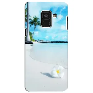 Летний Чехол на Samsung A8 Plus, A730F (Пляж)