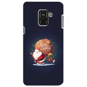 Чохол Санта Клаус для Samsung A8 Plus, A730F (Подарунки від Санти)