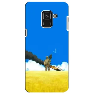Чехлы на военную тематику для Samsung A8 Plus, A730F (Попадание)