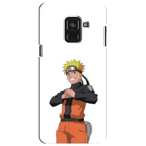 Чохли з принтом НАРУТО на Samsung A8 Plus, A730F (Веселий Наруто)