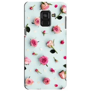 Чехлы с принтом Розочки для Samsung A8 Plus, A730F (Разные цветы)