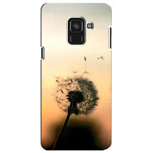 Силиконовый Чехол с одуванчиками на Samsung A8 Plus, A730F (Роздумаханый одуванчик)