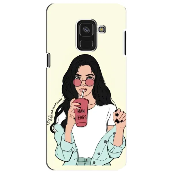 Чехол с рисунком «С напитком» для Samsung Galaxy A8 Plus 2018 (A730F)