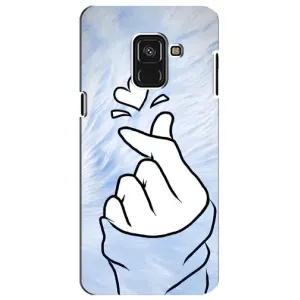 Чехлы (Знак сердечка) на Samsung A8 Plus, A730F (Сердечка знак)