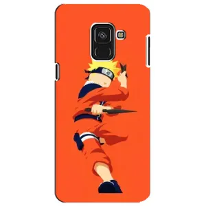 Чохли з принтом НАРУТО на Samsung A8 Plus, A730F (Силует Наруто)