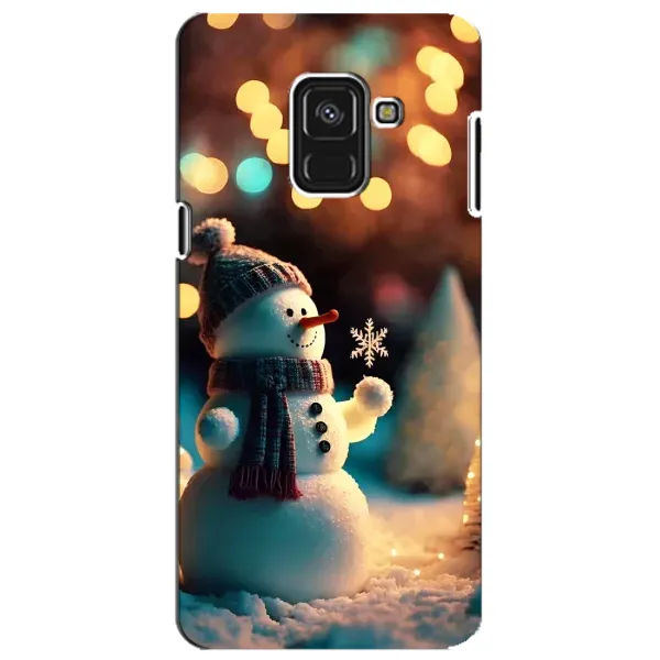 Чехол с рисунком «Снеговик праздничный» для Samsung Galaxy A8 Plus 2018 (A730F)