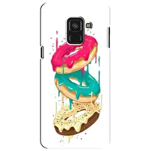 Чехол с изображением  вкусной еды для Samsung A8 Plus,  A730F (Сочные пончики)