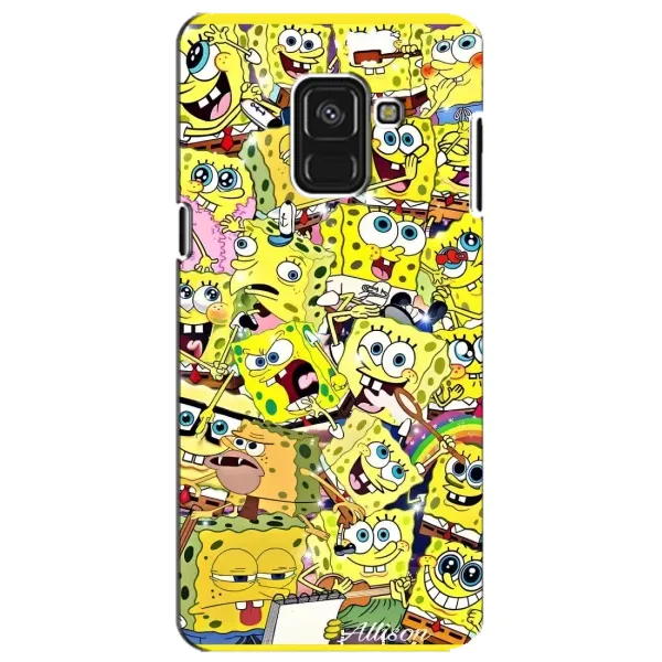 Чехол с рисунком «Спанч Боб Арт» для Samsung Galaxy A8 Plus 2018 (A730F)