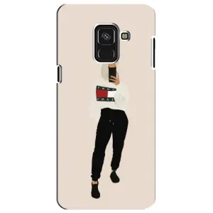 Силиконовый Чехол на Samsung A8 Plus, A730F с картинкой Стильных Девушек (Стильная)