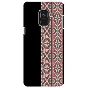 Силиконовый Чехол на Samsung A8 Plus, A730F с картинкой Вышиванки (Стильная вишиванка)