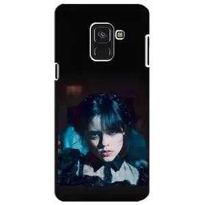 Чехлы с принтом Уэнсдей на Samsung A8 Plus, A730F (Танец Уэнсдей)