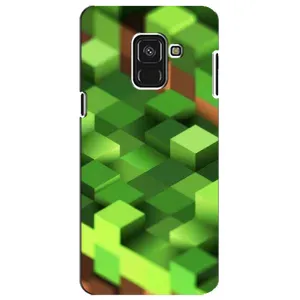 Чохли для Samsung A8 Plus,  A730F (Персонажі МайнКрафт) (Текстура)