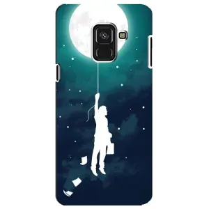 Чохол (ТПУ) з планетами на Samsung A8 Plus, A730F (To The moon)