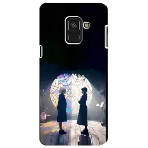 Чехлы с принтом Уэнсдей на Samsung A8 Plus, A730F (Уэнсдей и Энди)