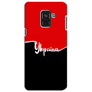 Чехлы УПА (Красно-Чёрный) на Samsung A8 Plus, A730F (Украина УПА)