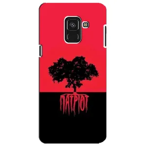 Чехлы УПА (Красно-Чёрный) на Samsung A8 Plus, A730F (УПА Патриот)