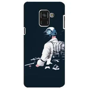 Чохол з картинкою "Герой Pubg" на Samsung A8 Plus,  A730F (В екіперівці)