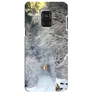 Чохли на Новий Рік Samsung A8 Plus, A730F (Хурделиця)