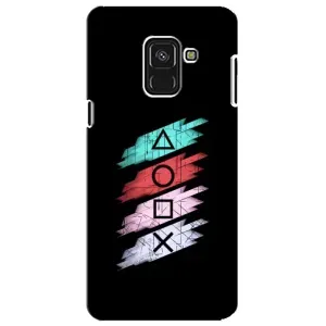 Чехол с рисунком «Значки Sony» для Samsung Galaxy A8 Plus 2018 (A730F)