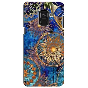 Чехлы со смыслом для Samsung A8 Plus, A730F (Золотые узоры)
