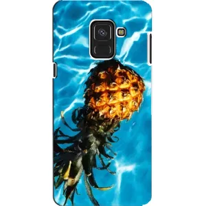 Чехол с изображением вкусной еды для Samsung A8, A8 2018, A530F (Ананас)