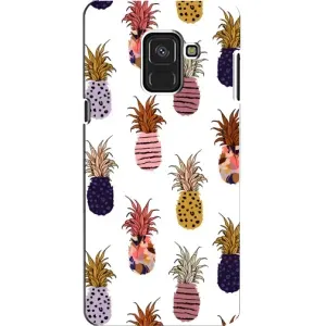 Чехол с изображением вкусной еды для Samsung A8, A8 2018, A530F (Ананасы)
