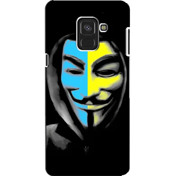 Чехол с рисунком «Анонимус патриот» для Samsung Galaxy A8 2018 (A530F) Чехол с рисунком «Анонимус патриот» для Samsung Galaxy A8 2018 (A530F)