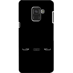 Силиконовый бампер с картинкой машины на Samsung A8, A8 2018, A530F (Силует Audi)