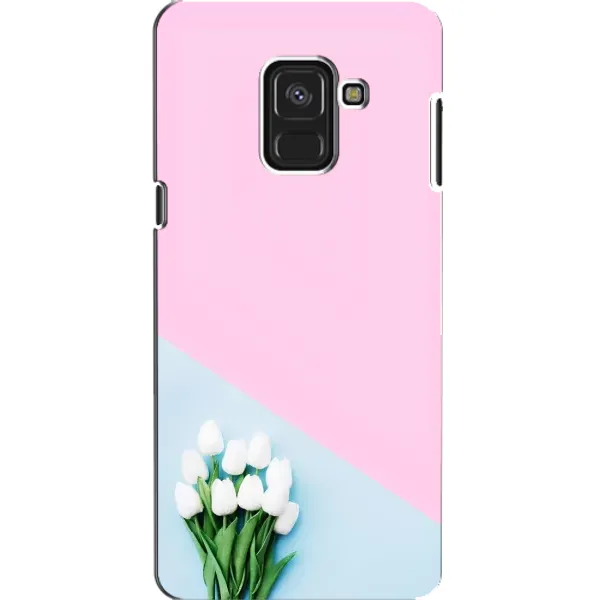 Чехол с рисунком «Белые тюльпаны» для Samsung Galaxy A8 2018 (A530F)