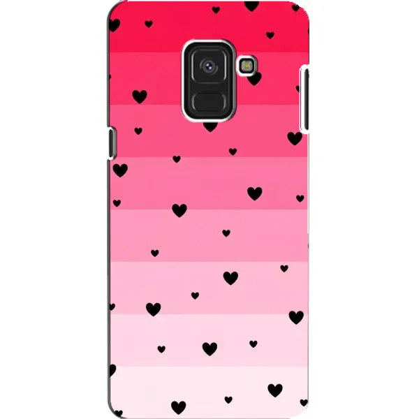 Чехол с рисунком «Чорные сердечки» для Samsung Galaxy A8 2018 (A530F) Чехол с рисунком «Чорные сердечки» для Samsung Galaxy A8 2018 (A530F)