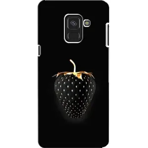Чехол с изображением вкусной еды для Samsung A8, A8 2018, A530F (Чёрная клубника)