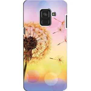 Силиконовый Чехол с одуванчиками на Samsung A8, A8 2018, A530F (Цветок-одуванчик)