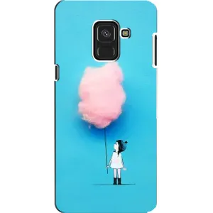 Дівчачий Чохол для Samsung A8, A8 2018, A530F (Дівчинка з хмаринкою)