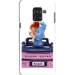 Силіконовый Чохол на Samsung A8, A8 2018, A530F з картинкой Модных девушек (Дівчина на машині)