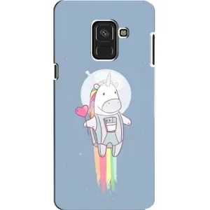 Чехол Unicorn на Samsung A8, A8 2018, A530F (Единорог космонавт)