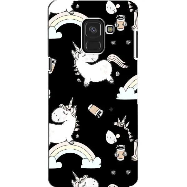 Чехол с рисунком «Единорог с кофе» для Samsung Galaxy A8 2018 (A530F) Чехол с рисунком «Единорог с кофе» для Samsung Galaxy A8 2018 (A530F)