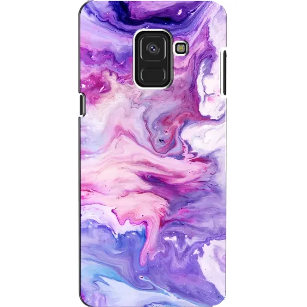Чехол с рисунком «Фиолетовый мрамор» для Samsung Galaxy A8 2018 (A530F) Чехол с рисунком «Фиолетовый мрамор» для Samsung Galaxy A8 2018 (A530F)