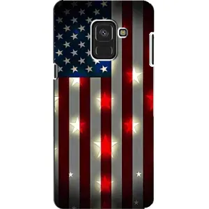 Чехол Флаг USA для Samsung A8, A8 2018, A530F (Флаг США 2)