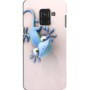 Чехлы с изображением разных животных для Samsung A8, A8 2018, A530F (Геккон)