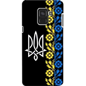 Силиконовый Чехол на Samsung A8, A8 2018, A530F (Герб и вышыванка)