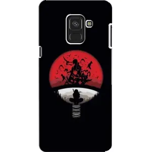 Чехлы с картинкой Итачи Учиха на Samsung A8, A8 2018, A530F (Итачи на черном)