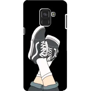 Чехол с Прикольным принтом на Samsung A8, A8 2018, A530F (Кеды)