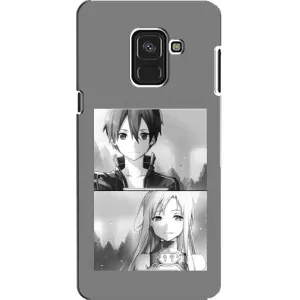 Чехол с персонажами АНИМЕ на Samsung A8, A8 2018, A530F (Кирито-Асуна)