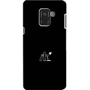 Чехол с картинками на черном фоне для Samsung A8, A8 2018, A530F (Книжки)