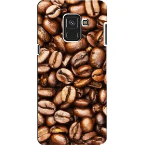Чехол с изображением вкусной еды для Samsung A8, A8 2018, A530F (Кофе)