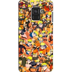 Чехлы с принтом Наруто на Samsung A8, A8 2018, A530F (Коллаж Наруто)